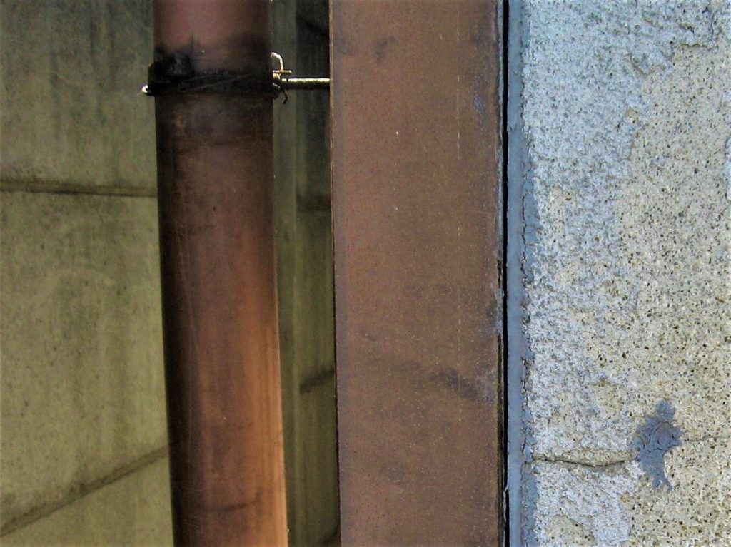 竪樋の詰まり（塗装工房）